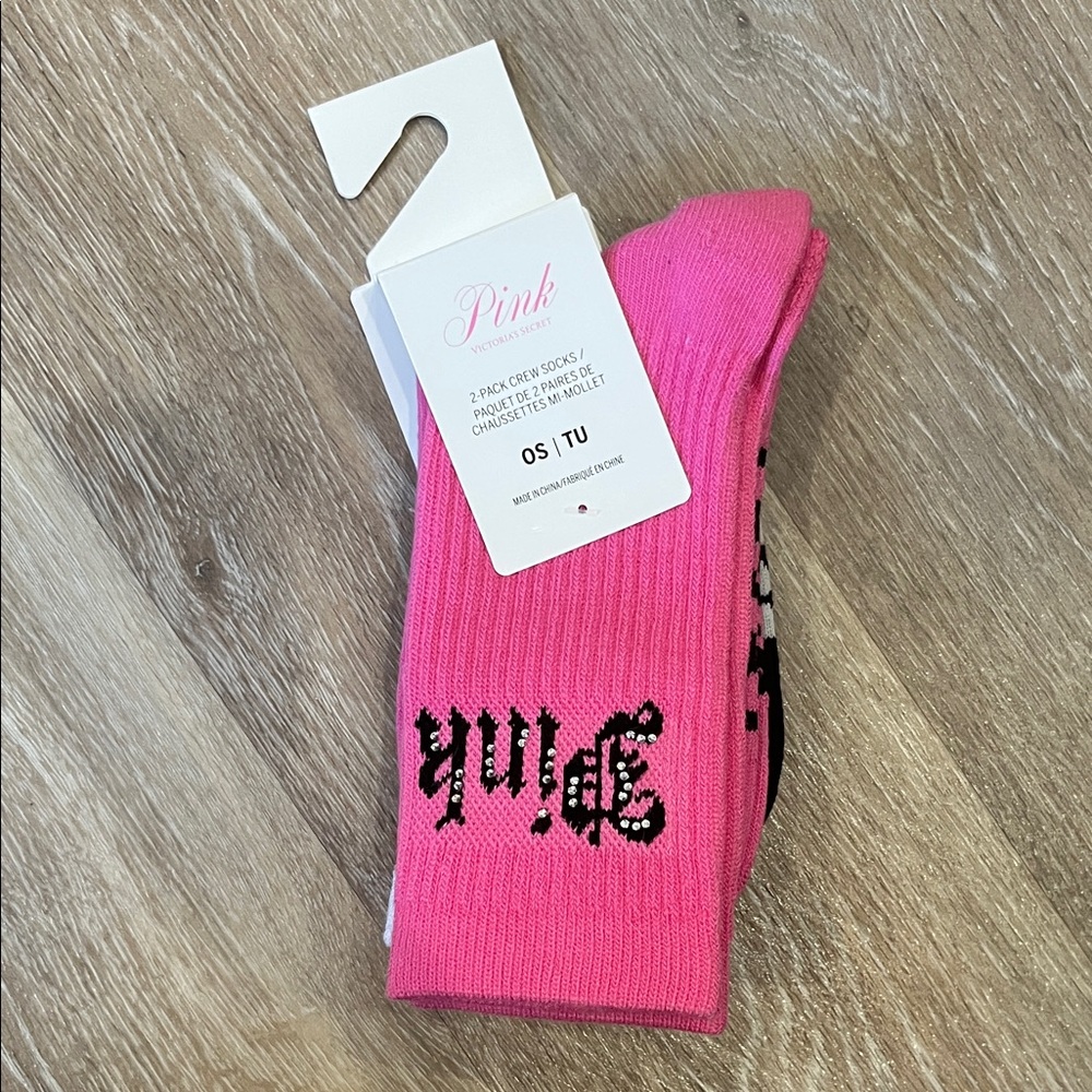 NEW PINK 2 pack crew socks Halloween Spider